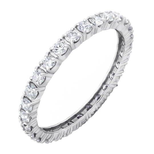 Кольцо из золота с фианитами