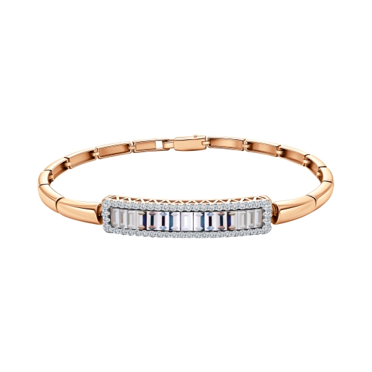 Браслет из золота с фианитами