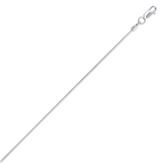 Цепь из серебра плетения "Снейк" с шариками