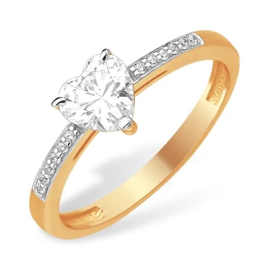 Кольцо из серебра с горным хрусталем