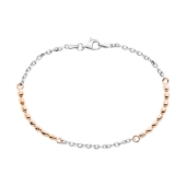 Браслет из серебра с позолотой