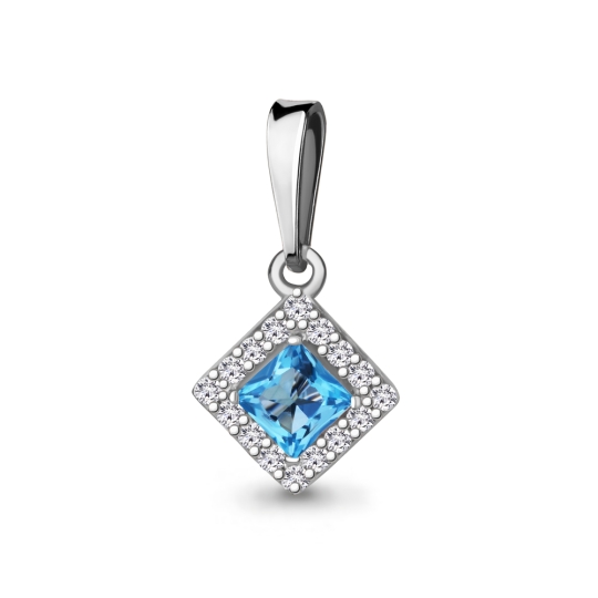 Подвеска из серебра с гранатом