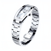 Женские стальные часы с фианитами