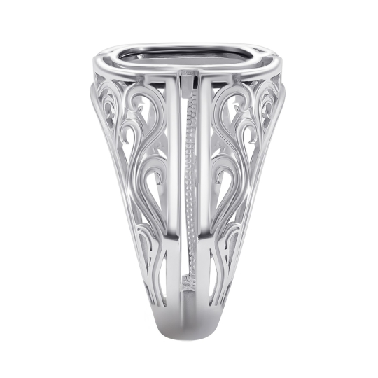 Кольцо из серебра с фианитами