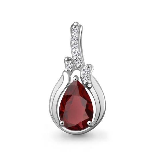 Подвеска из серебра с эмалью "Русалочка"