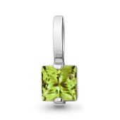 Подвеска из серебра с хризолитом