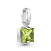 Подвеска из серебра с хризолитом