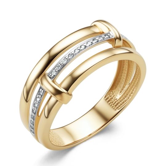 Кольцо из золота с топазами London и топазом