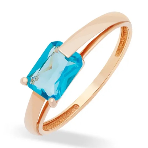 Кольцо из золота с фианитами