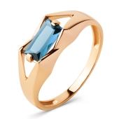 Кольцо из золота с ситаллом