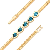 Браслет из золота с топазами London