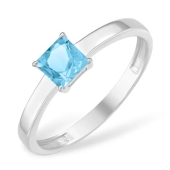 Кольцо из серебра с топазом