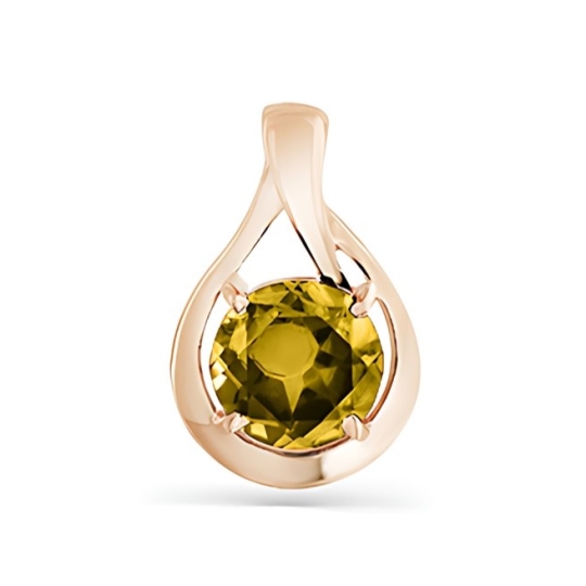 Подвеска из золота с топазом Swiss