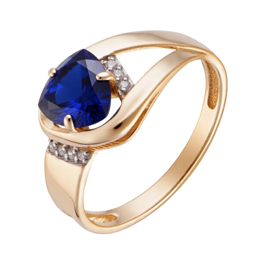 Кольцо из золота с бриллиантом