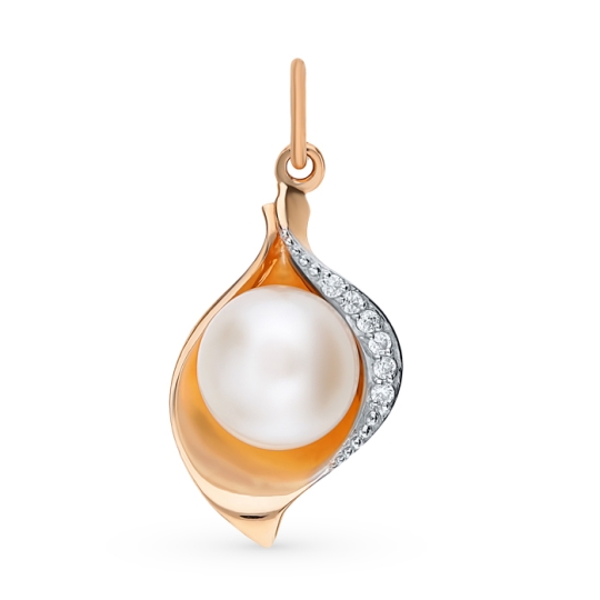 Подвеска из золота с фианитами