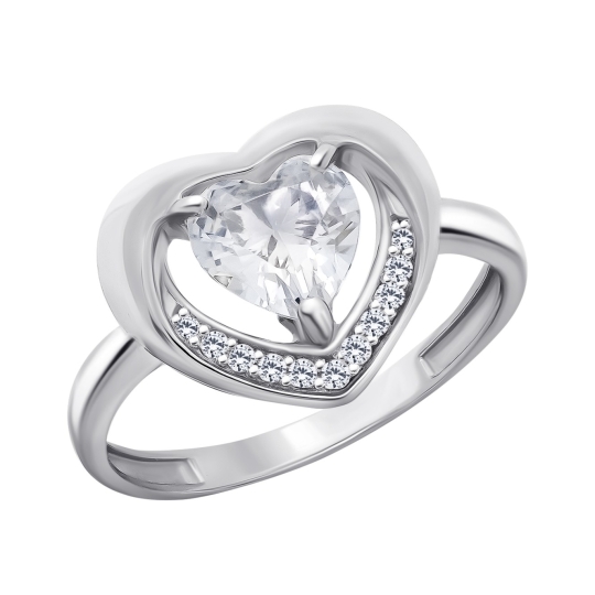 Кольцо из серебра с топазами