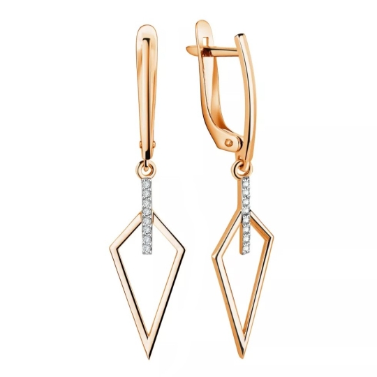 Серьги из золота с сапфирами