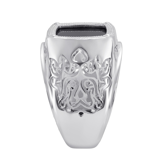 Кольцо из серебра с ювелирным кристаллом топаз и фианитами