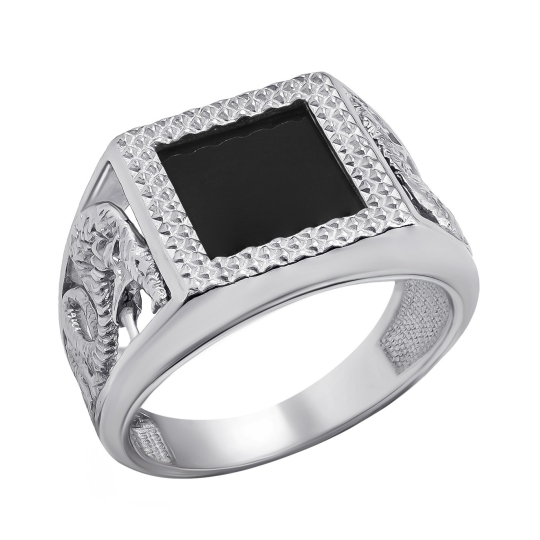 Кольцо из серебра с топазом