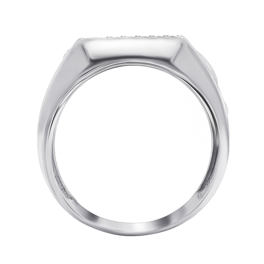 Кольцо из серебра с топазом