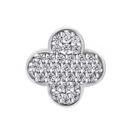 Подвеска из серебра с фианитами