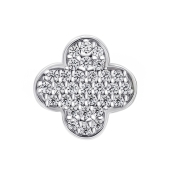 Подвеска из серебра с фианитами