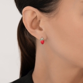 Серьги из серебра с эмалью