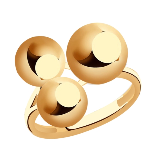 Кольцо из золота  с фианитами