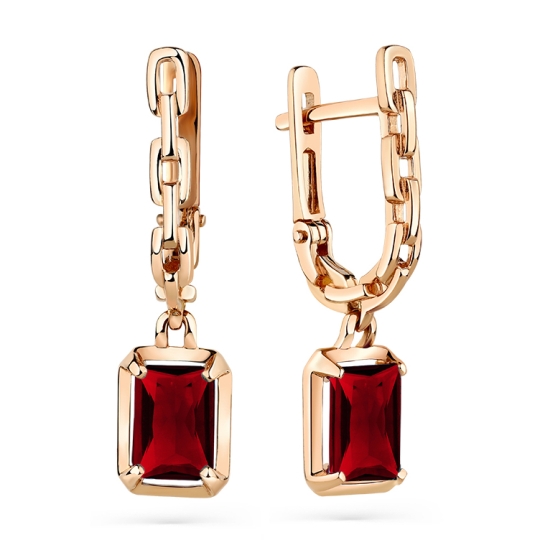 Кольцо из золота с гранатом