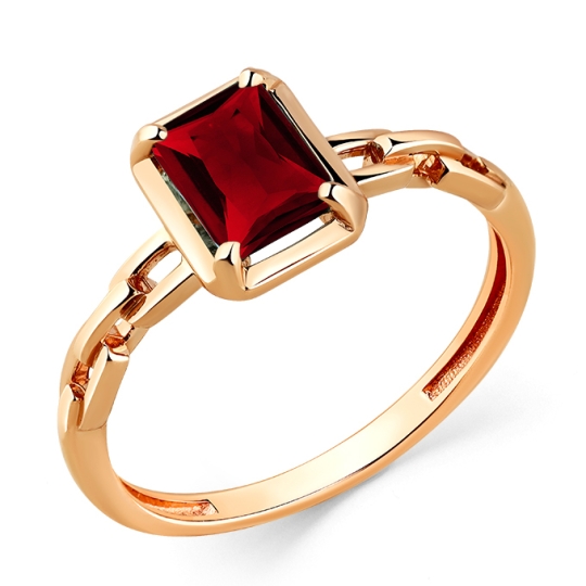 Кольцо из золота с фианитами