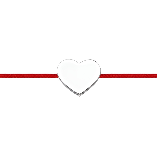 Браслет с серебряной вставкой