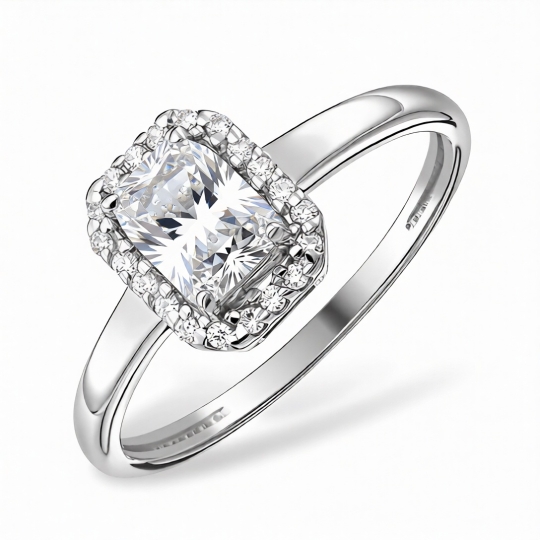 Кольцо из серебра с ювелирным кристаллом