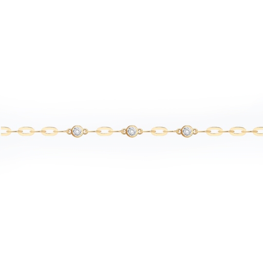 Браслет из золота плетения "Московский бит"