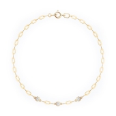 Браслет из золота с фианитами