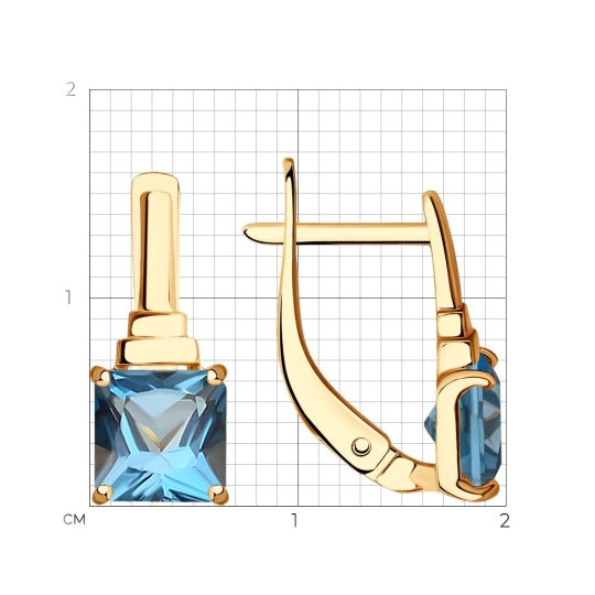 Серьги из золота с бриллиантами