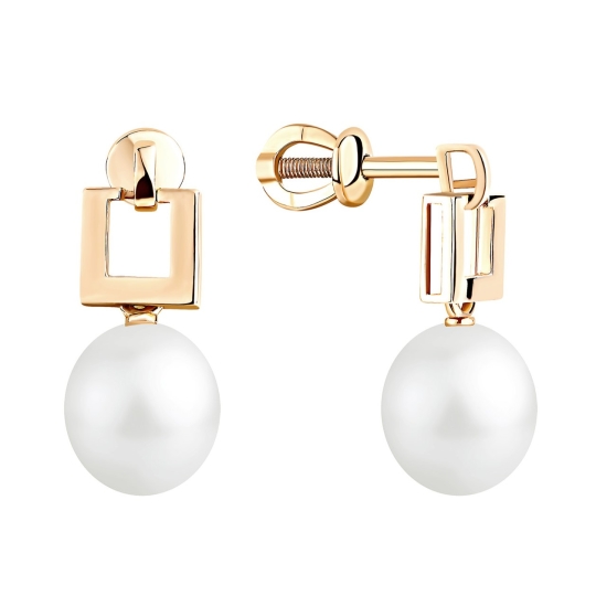 Серьги из лимонного золота