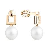 Серьги из золота с жемчугом