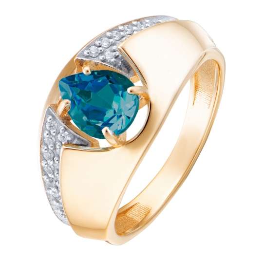 Кольцо из золота с бриллиантом