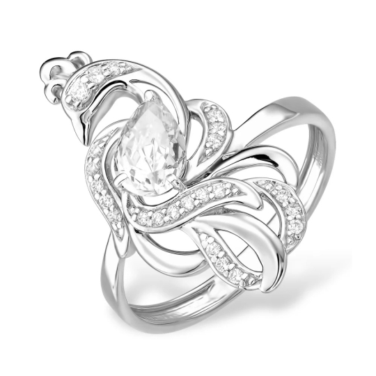 Обручальное кольцо из серебра