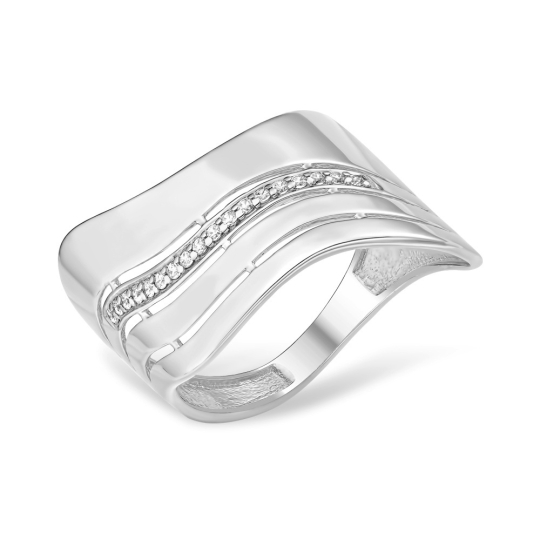 Кольцо из серебра с ювелирным кристаллом