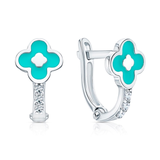 Серьги из серебра детские