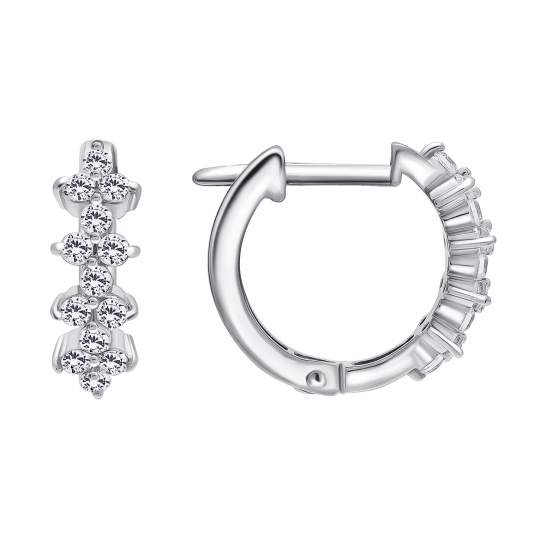 Серьги из серебра с эмалью