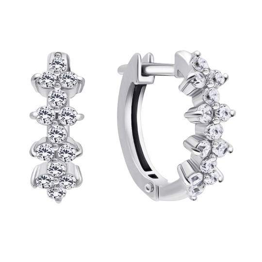 Серьги из серебра с эмалью