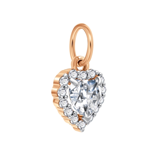 Подвеска из серебра с фианитами