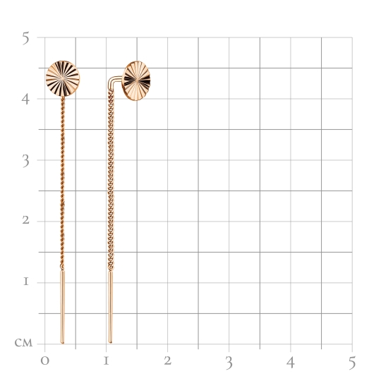 Серьги из золота с ситаллами изумруд