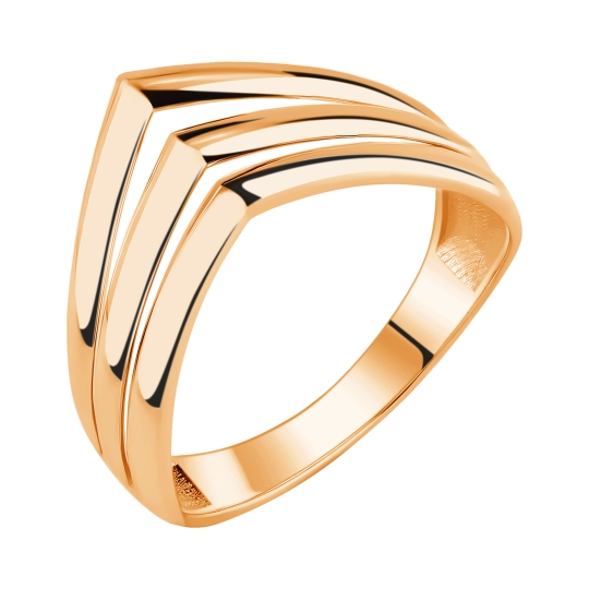 Кольцо из золота с аметистами и родолитами