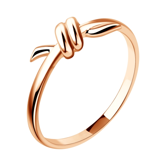 Кольцо из золота с бриллиантами и рубином