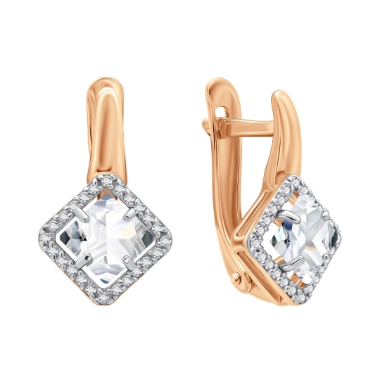 Серьги из серебра с эмалью