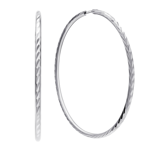 Серьги из серебра с ювелирным кристаллом