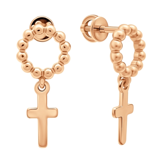 Серьги из серебра с бриллиантами